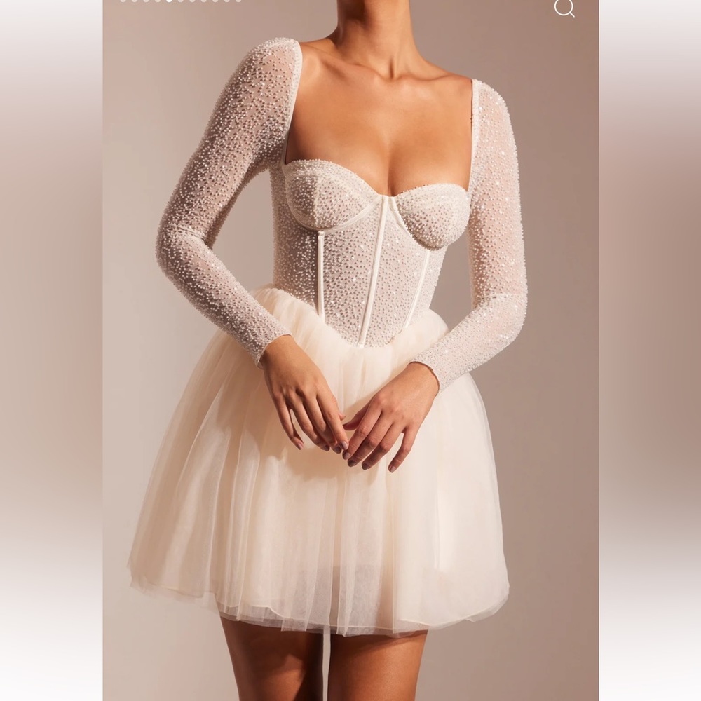 Oh Polly Calliope Embellished Mini Dress
